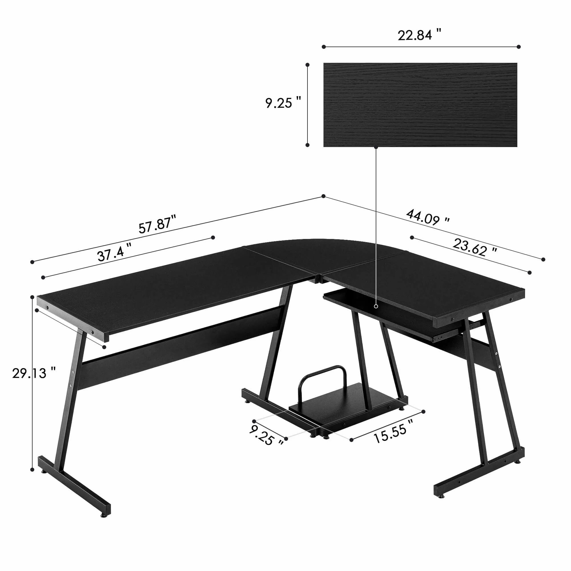 L-shaped office computer desk - Furniture products hot selling