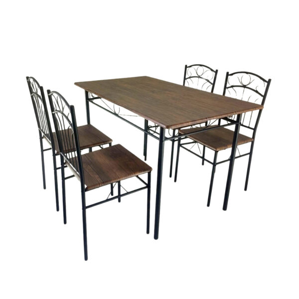 Metal dining table and chairs 1