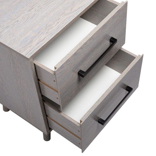 Modern wooden bedside table GRAY 12